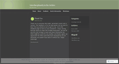 Desktop Screenshot of interdisciplinarityinthearchives.wordpress.com