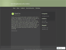 Tablet Screenshot of interdisciplinarityinthearchives.wordpress.com