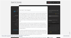 Desktop Screenshot of mikesquestforsuccess.wordpress.com