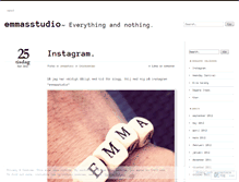 Tablet Screenshot of emmasstudio.wordpress.com
