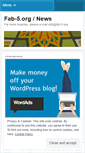 Mobile Screenshot of fab5org.wordpress.com