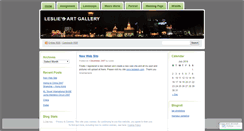 Desktop Screenshot of leslieartgallery.wordpress.com