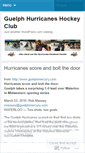 Mobile Screenshot of guelphhurricanes.wordpress.com