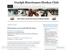 Tablet Screenshot of guelphhurricanes.wordpress.com