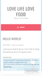 Mobile Screenshot of lovelifelovefood.wordpress.com