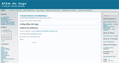 Desktop Screenshot of alemdojogo.wordpress.com