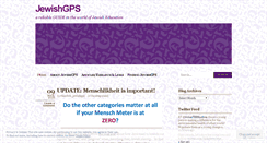 Desktop Screenshot of jewishgps.wordpress.com