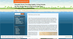 Desktop Screenshot of nomadiclivingandtravels.wordpress.com