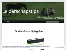 Tablet Screenshot of leiderschapstips.wordpress.com