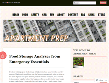 Tablet Screenshot of apartmentprep.wordpress.com