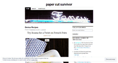 Desktop Screenshot of papercutsurvivor.wordpress.com