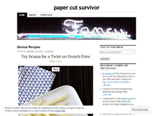 Tablet Screenshot of papercutsurvivor.wordpress.com