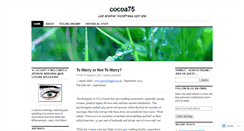 Desktop Screenshot of cocoa75.wordpress.com