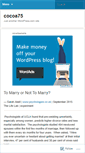 Mobile Screenshot of cocoa75.wordpress.com