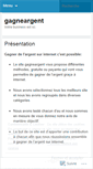 Mobile Screenshot of gagneargent.wordpress.com
