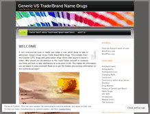 Tablet Screenshot of genericvstradenamedrugs.wordpress.com