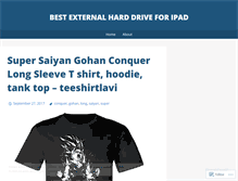 Tablet Screenshot of externalharddriveforipad.wordpress.com