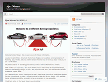 Tablet Screenshot of ajaxnissan.wordpress.com