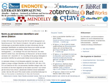 Tablet Screenshot of literaturverwaltung.wordpress.com