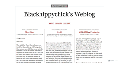 Desktop Screenshot of blackhippychick.wordpress.com