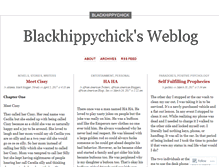 Tablet Screenshot of blackhippychick.wordpress.com