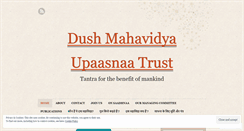 Desktop Screenshot of dushmahavidyaupaasnaa.wordpress.com