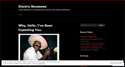 Desktop Screenshot of electricnonsense.wordpress.com