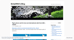 Desktop Screenshot of emilyfifthh.wordpress.com