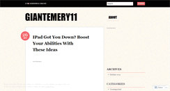 Desktop Screenshot of giantemery11.wordpress.com