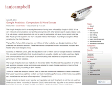 Tablet Screenshot of ianjcampbell.wordpress.com