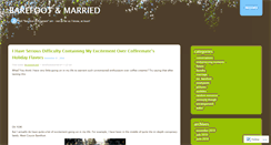 Desktop Screenshot of barefootandmarried.wordpress.com