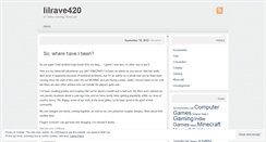 Desktop Screenshot of lilrave420.wordpress.com