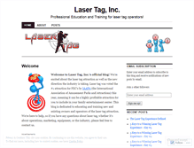 Tablet Screenshot of lasertaginc.wordpress.com