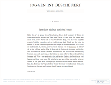 Tablet Screenshot of joggenistbescheuert.wordpress.com
