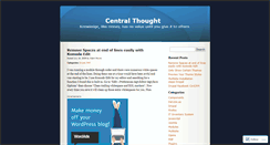 Desktop Screenshot of centralthought.wordpress.com