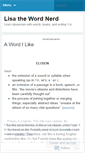 Mobile Screenshot of lisathewordnerd.wordpress.com