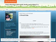 Tablet Screenshot of lisathewordnerd.wordpress.com