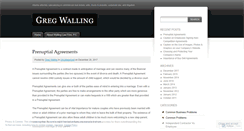 Desktop Screenshot of gregwalling.wordpress.com