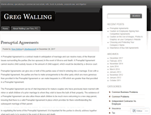 Tablet Screenshot of gregwalling.wordpress.com