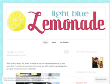 Tablet Screenshot of lightbluelemonade.wordpress.com