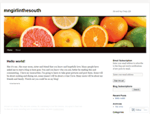 Tablet Screenshot of mngirlinthesouth.wordpress.com