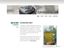 Tablet Screenshot of cykobrewing.wordpress.com