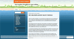 Desktop Screenshot of familydatmatters.wordpress.com