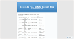 Desktop Screenshot of coloradorealestatebroker.wordpress.com