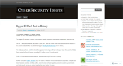 Desktop Screenshot of cybersecurityidiots.wordpress.com