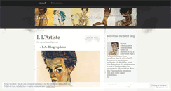 Desktop Screenshot of egonschieleselfportrait.wordpress.com