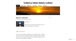 Desktop Screenshot of culturaysalud.wordpress.com