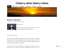 Tablet Screenshot of culturaysalud.wordpress.com