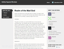 Tablet Screenshot of infinitysquaredreviews.wordpress.com