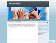 Tablet Screenshot of notonlyautism.wordpress.com